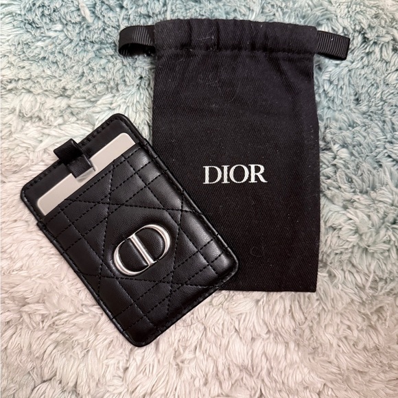 Dior Black Phone Mirror or Purse Mirror with Case - Picture 1 of 6